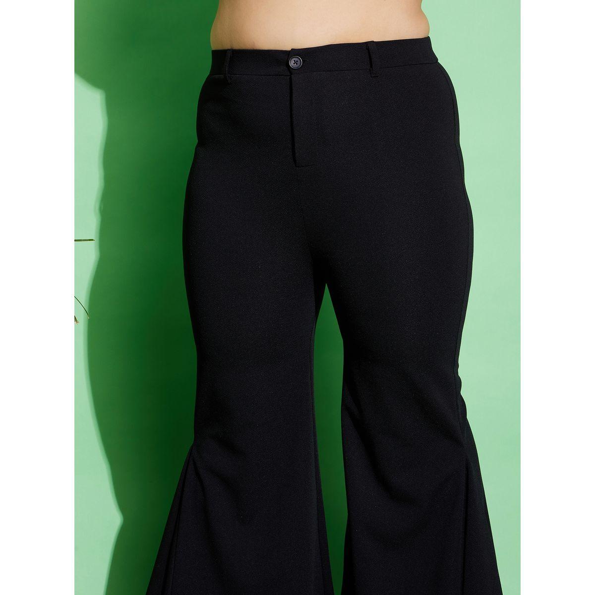 بنطال واسع بمقاس كبير مع كسرات ساسافراس × ستايلي-women-clothing-bottoms-trousers-image-4