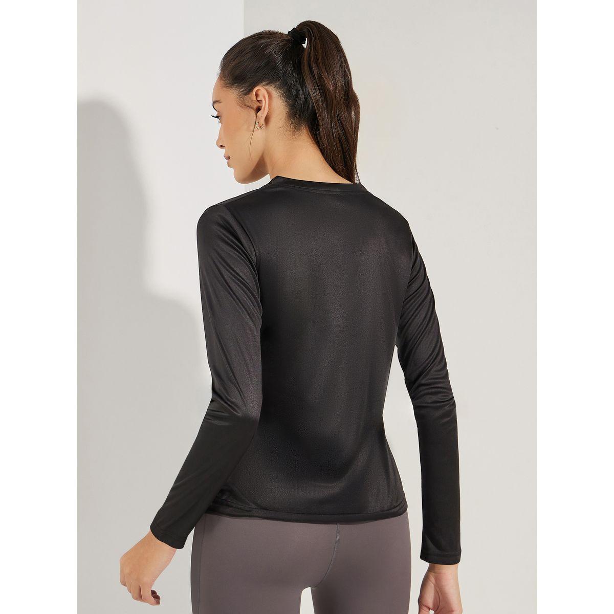 بلوزة رياضية مطبعة بشعار مع اكمام طويلة-women-clothing-sportswearandactivewear-tshirtsandvests-image-5