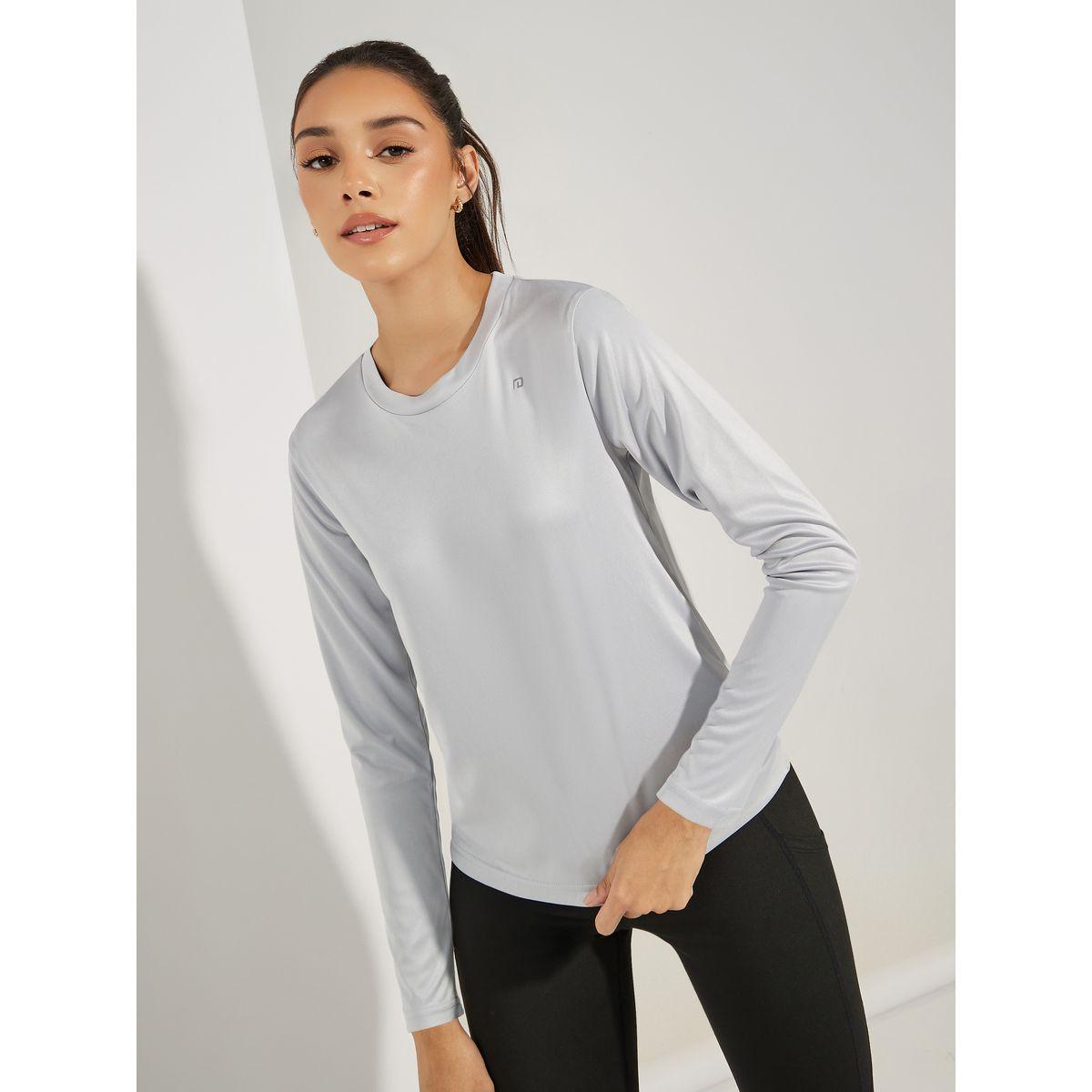 بلوزة رياضية مطبعة بشعار مع اكمام طويلة-women-clothing-sportswearandactivewear-tshirtsandvests-image-3