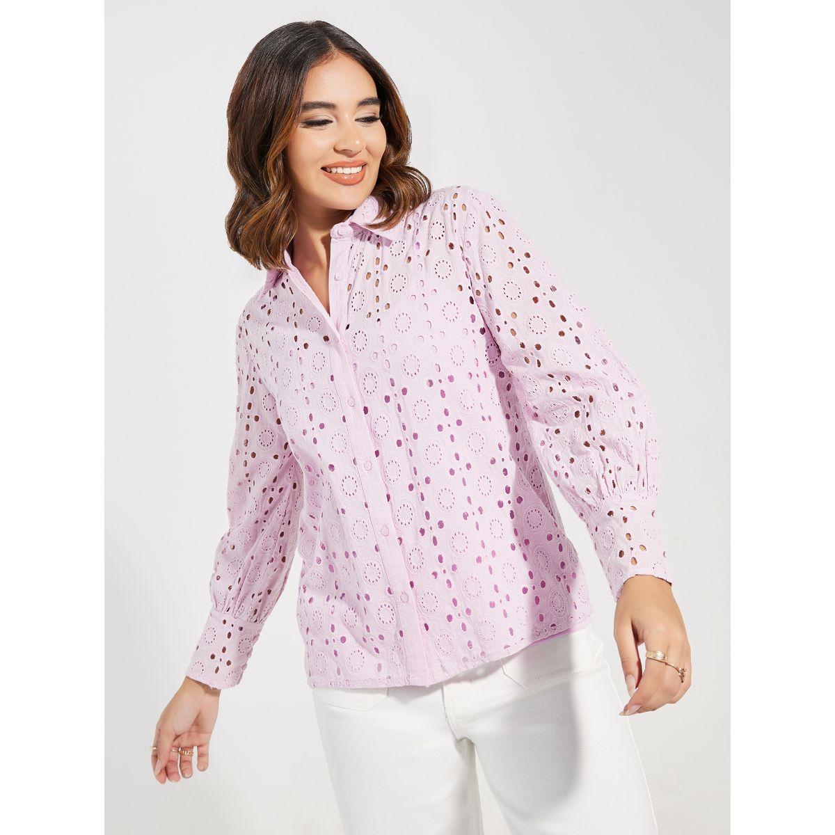 مجموعة من بلوزة بازرار مخفية مع بلوزة كامي-women-clothing-shirtsandblouses-shirts-image-1