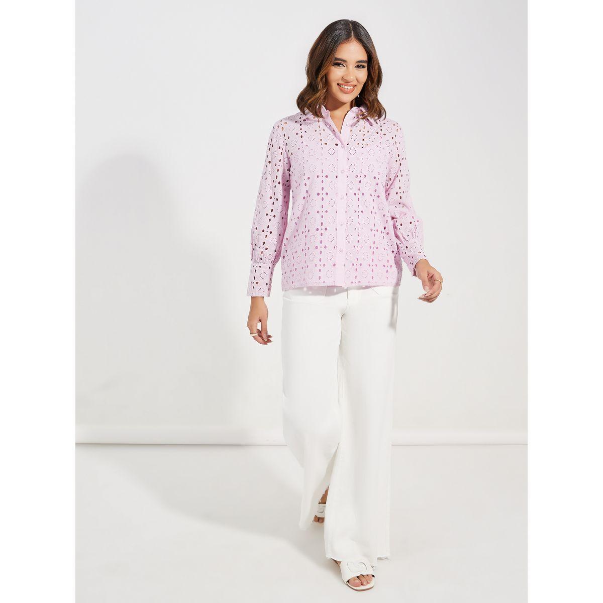 مجموعة من بلوزة بازرار مخفية مع بلوزة كامي-women-clothing-shirtsandblouses-shirts-image-3