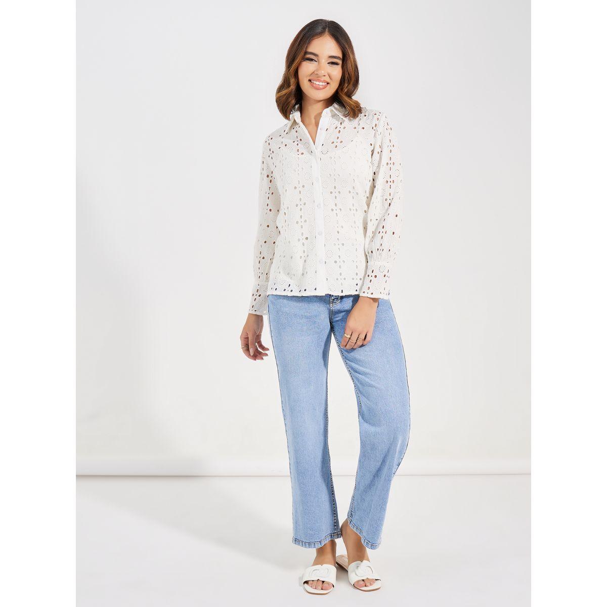 مجموعة من بلوزة بازرار مخفية مع بلوزة كامي-women-clothing-shirtsandblouses-shirts-image-3