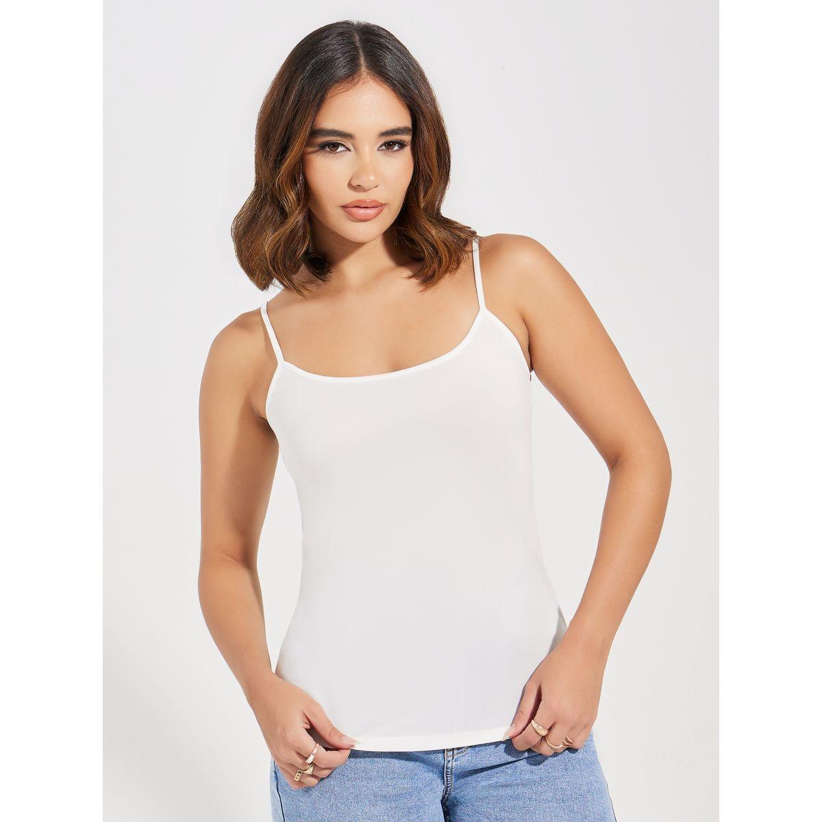 Styli Schiffli Button Placket Shirt & Inner Cami Set-women-clothing-shirtsandblouses-shirts-image-5