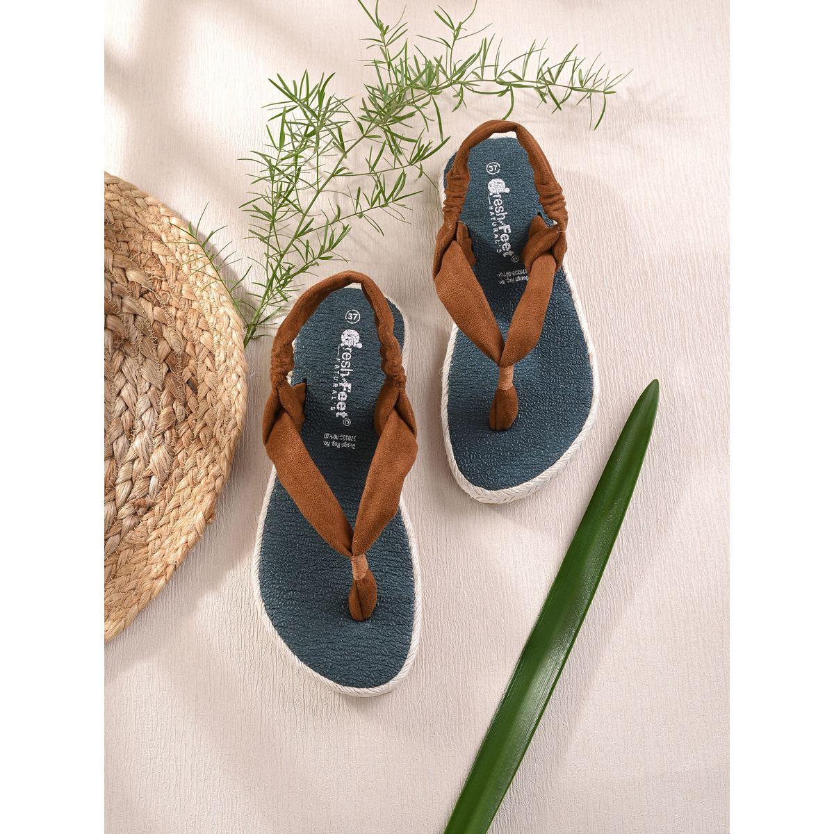 Fresh Feet X Styli  V Strap Slingback Flat Sandals-women-shoes-sandals-flats-image-1
