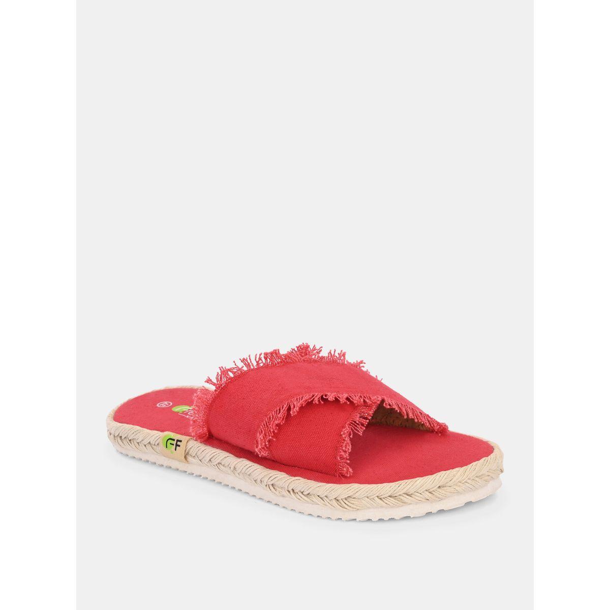 Fresh Feet X Styli  Frayed Trim Cross Strap Flat Sandal-women-shoes-sandals-flats-image-3