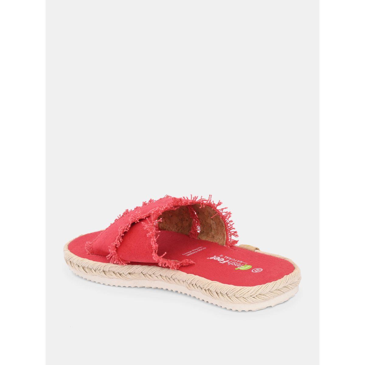 Fresh Feet X Styli  Frayed Trim Cross Strap Flat Sandal-women-shoes-sandals-flats-image-5