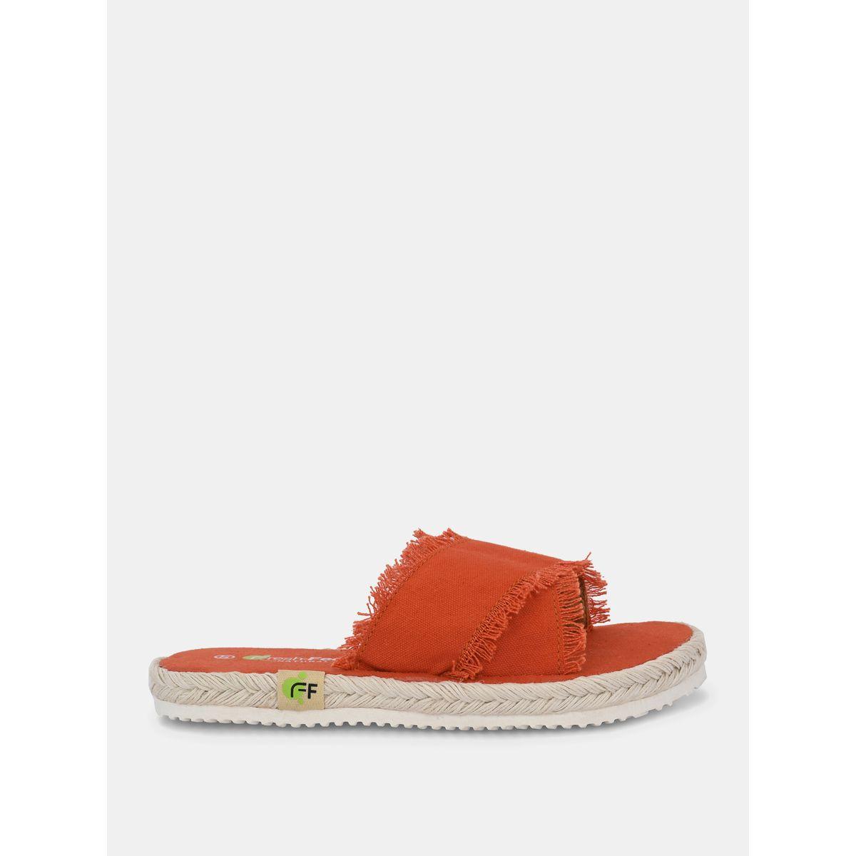 Fresh Feet X Styli  Frayed Trim Cross Strap Flat Sandal-women-shoes-sandals-flats-image-4