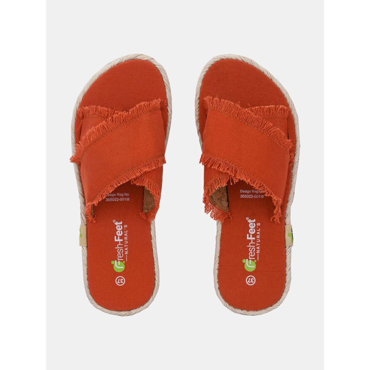 Fresh Feet X Styli  Frayed Trim Cross Strap Flat Sandal-women-shoes-sandals-flats-image-7