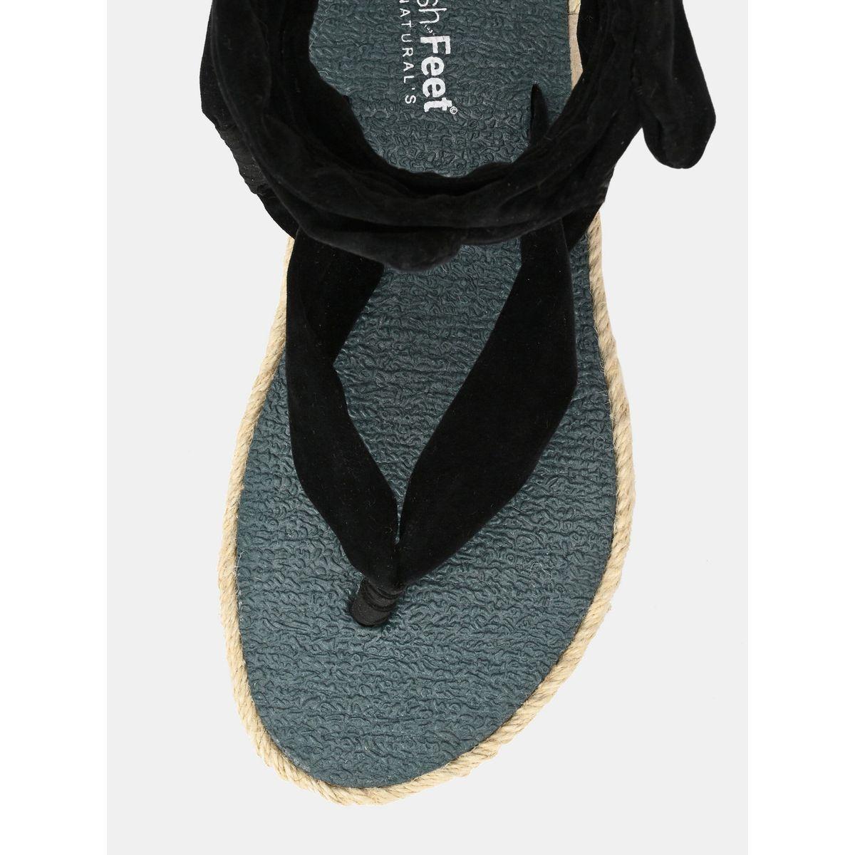 Fresh Feet X Styli  V Strap Ankle Tie Up Flat Sandals-women-shoes-sandals-flats-image-10
