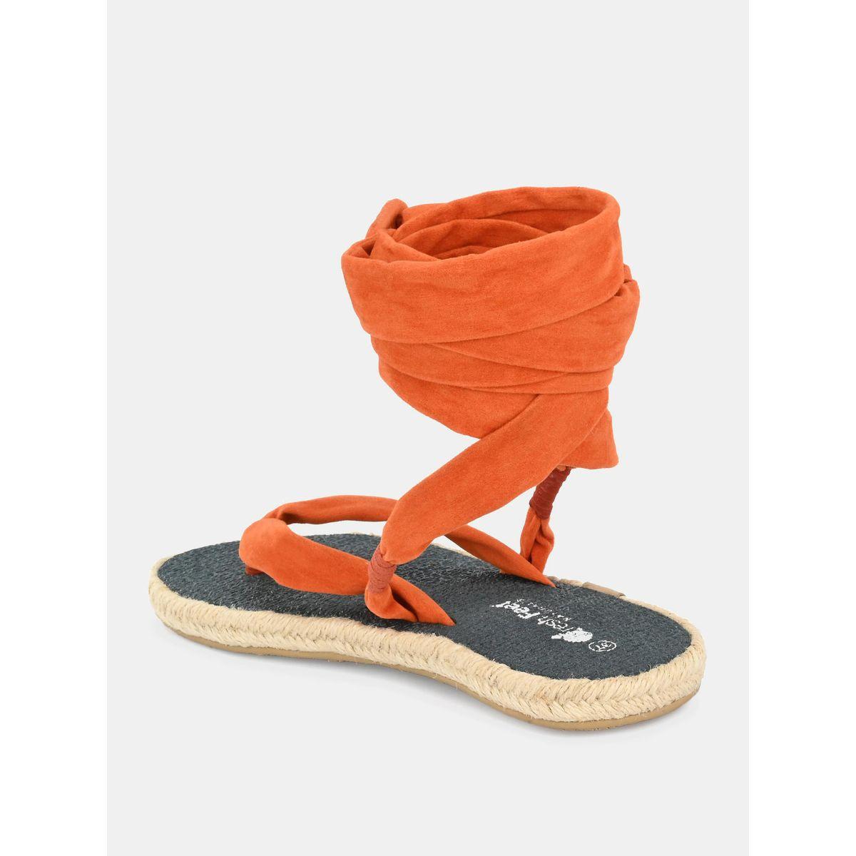 Fresh Feet X Styli  V Strap Ankle Tie Up Flat Sandals-women-shoes-sandals-flats-image-7