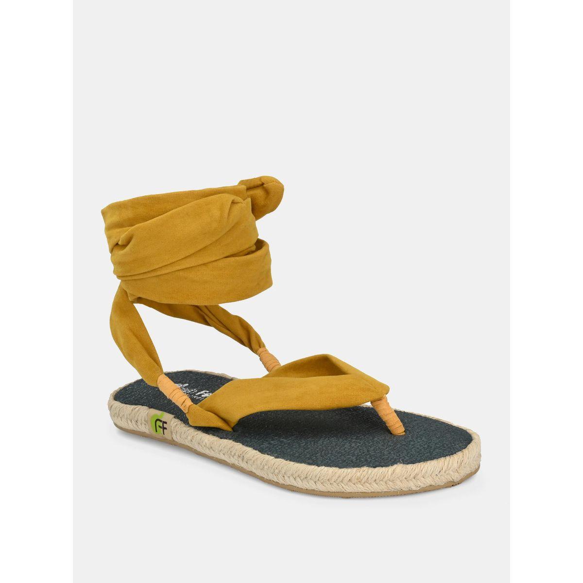 Fresh Feet X Styli  V Strap Ankle Tie Up Flat Sandals-women-shoes-sandals-flats-image-5