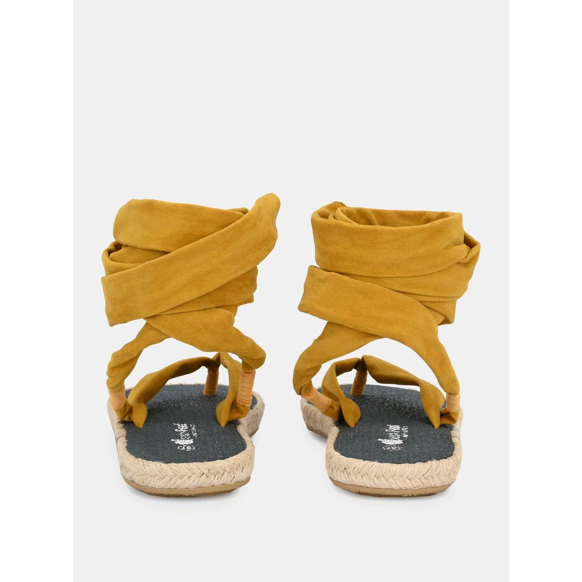 Fresh Feet X Styli  V Strap Ankle Tie Up Flat Sandals-women-shoes-sandals-flats-image-9