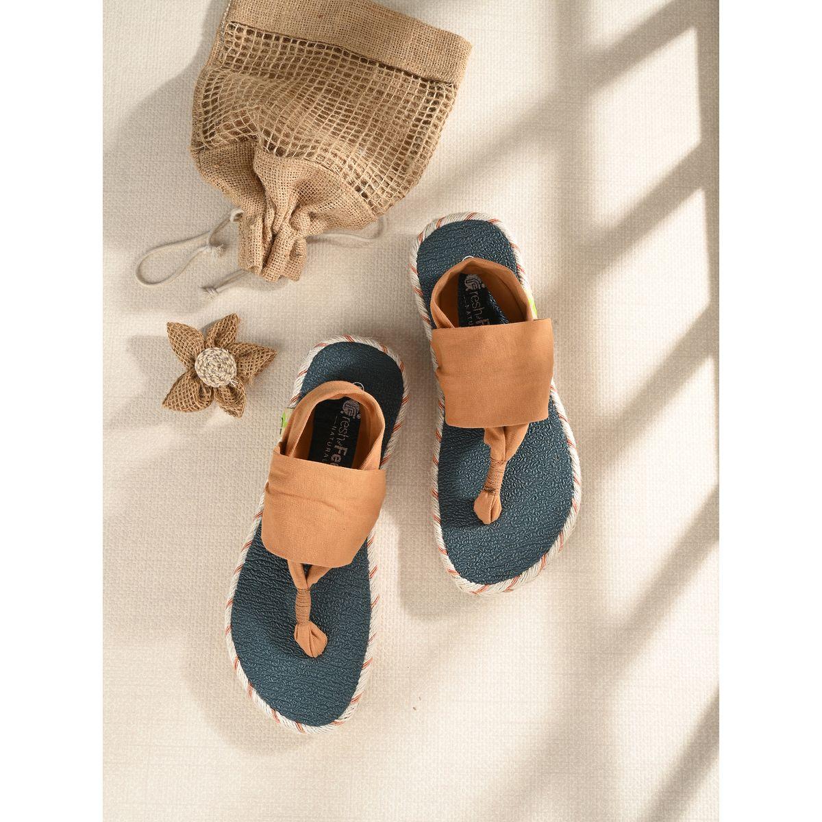 صندل فلات بسير خلفي فريش فيت × ستايلي-women-shoes-sandals-flats-image-1
