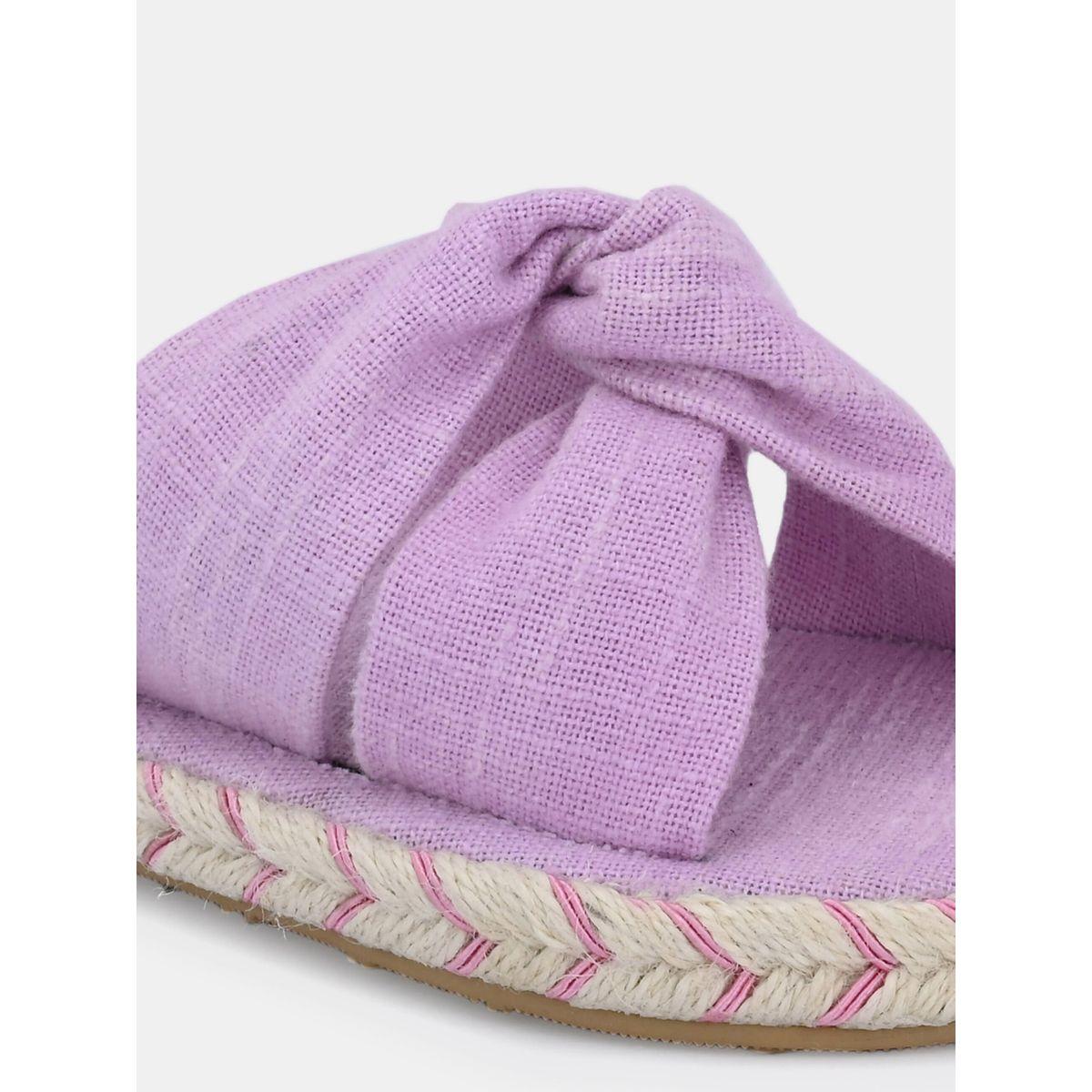 Fresh Feet X Styli  Frayed Bow Detail Open Toe Flat Sandal-women-shoes-sandals-flats-image-3