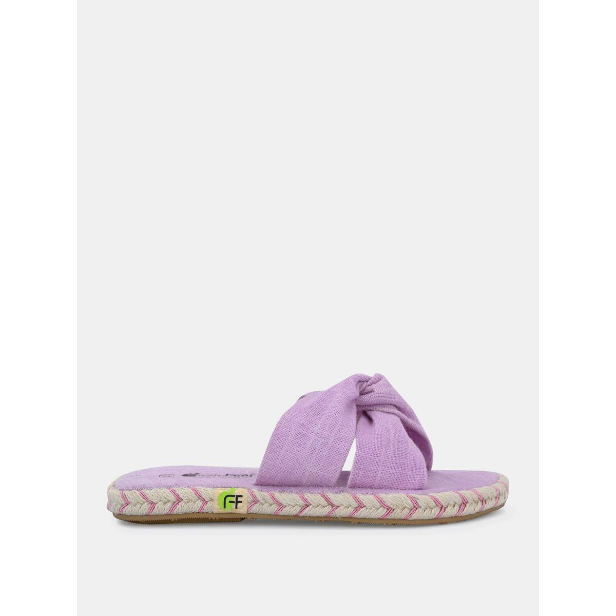 Fresh Feet X Styli  Frayed Bow Detail Open Toe Flat Sandal-women-shoes-sandals-flats-image-6