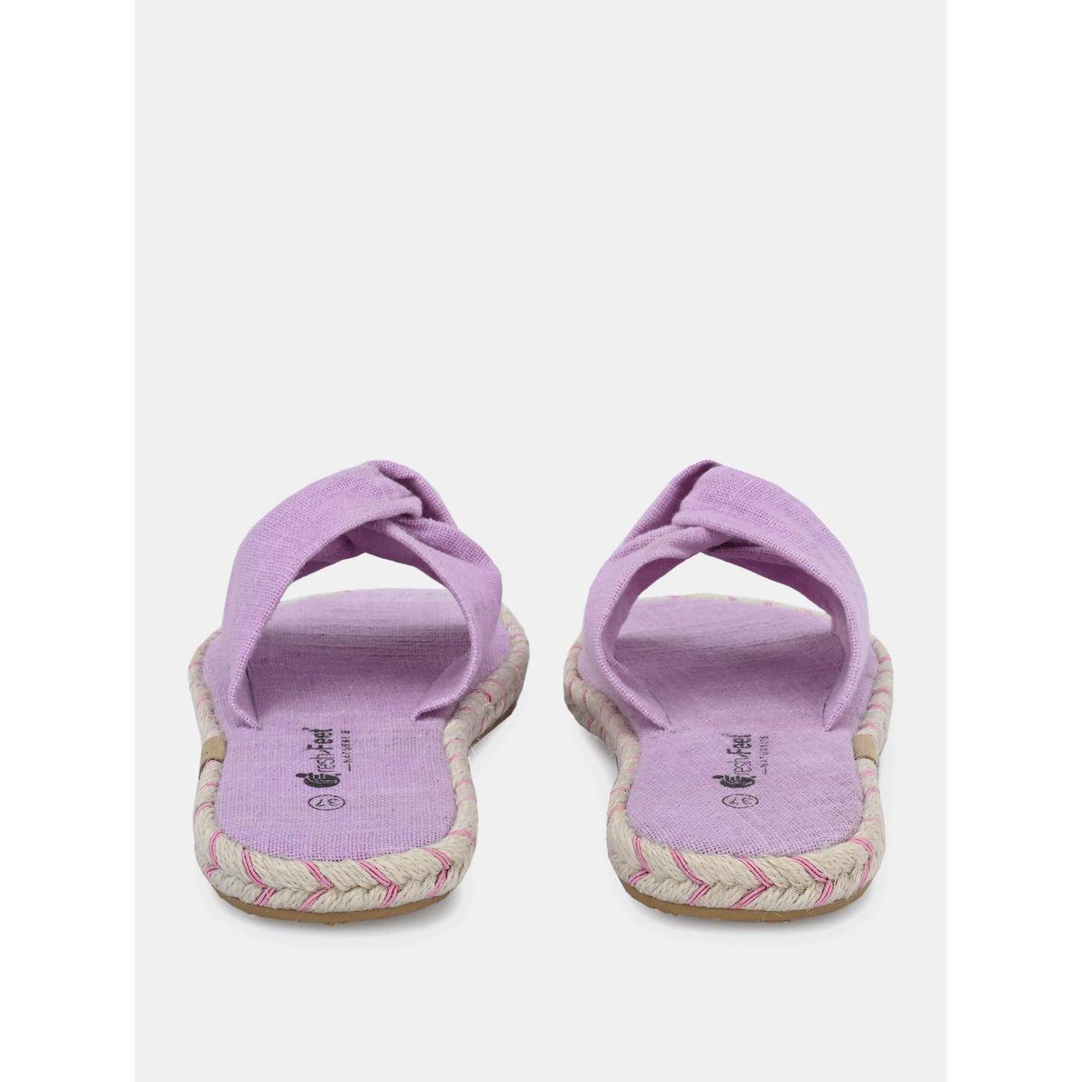 Fresh Feet X Styli  Frayed Bow Detail Open Toe Flat Sandal-women-shoes-sandals-flats-image-9
