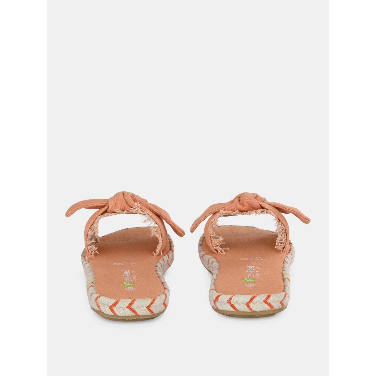 Fresh Feet X Styli  Frayed Bow Detail Open Toe Flat Sandal-women-shoes-sandals-flats-image-8