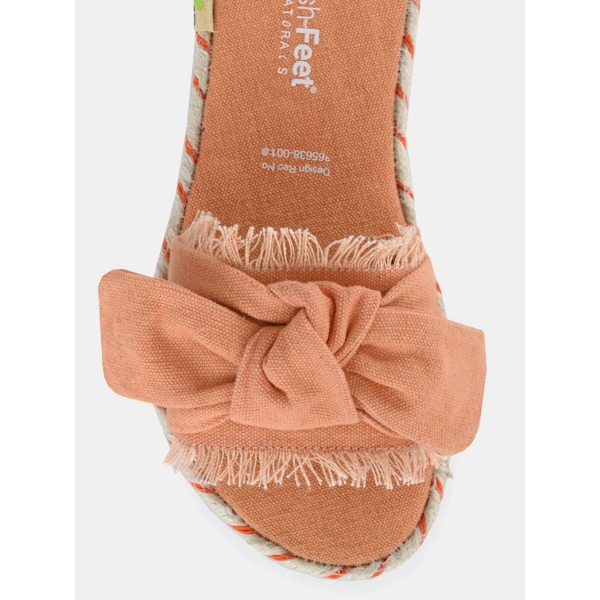 صندل فلات بمقدمة مفتوحة وتفاصيل فيونكة فريش فيت × ستايلي-women-shoes-sandals-flats-image-9