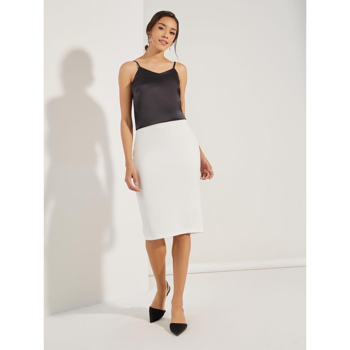 Styli Solid Satin Cami with Adjustable Strap-women-clothing-tshirts-image-2