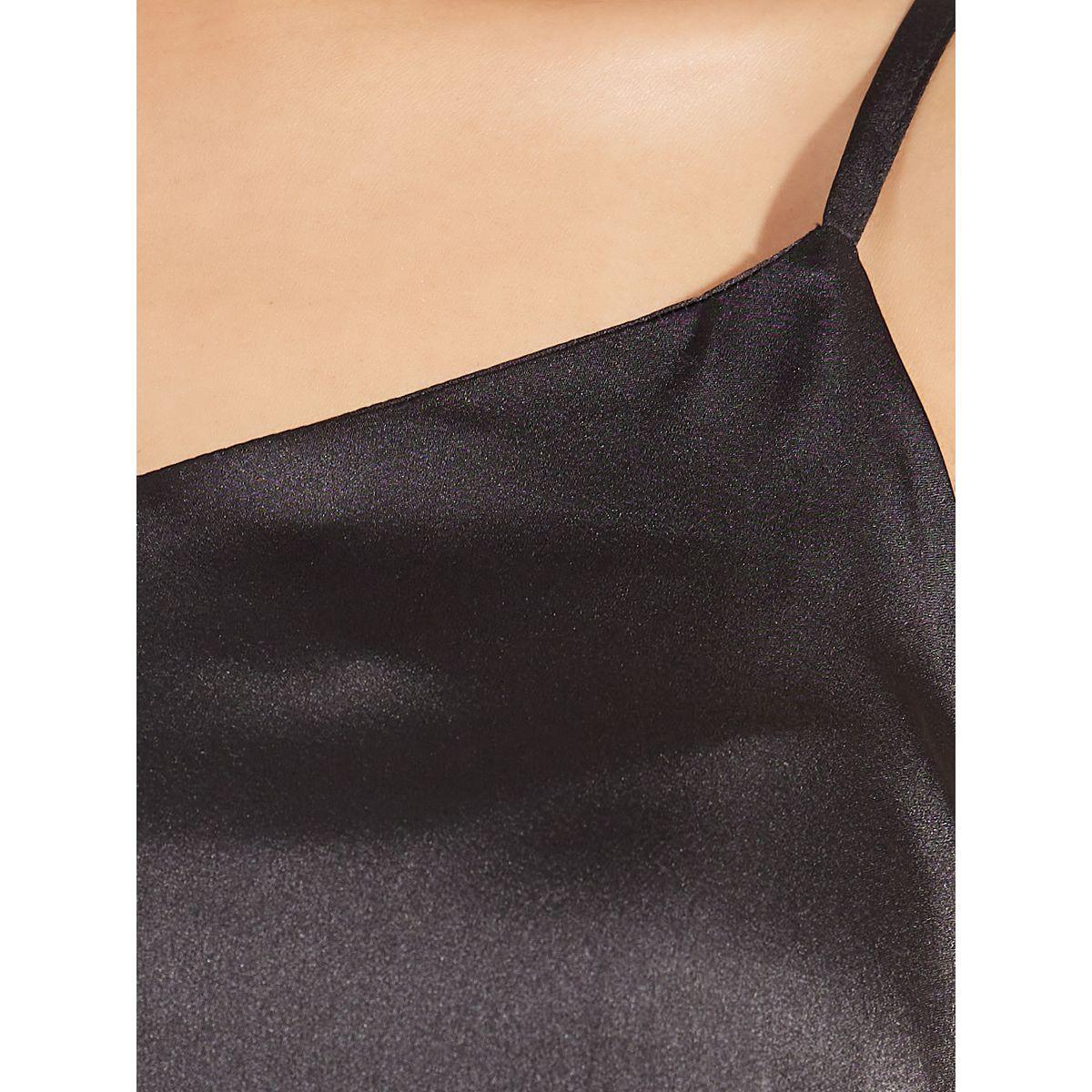 Styli Solid Satin Cami with Adjustable Strap-women-clothing-tshirts-image-4