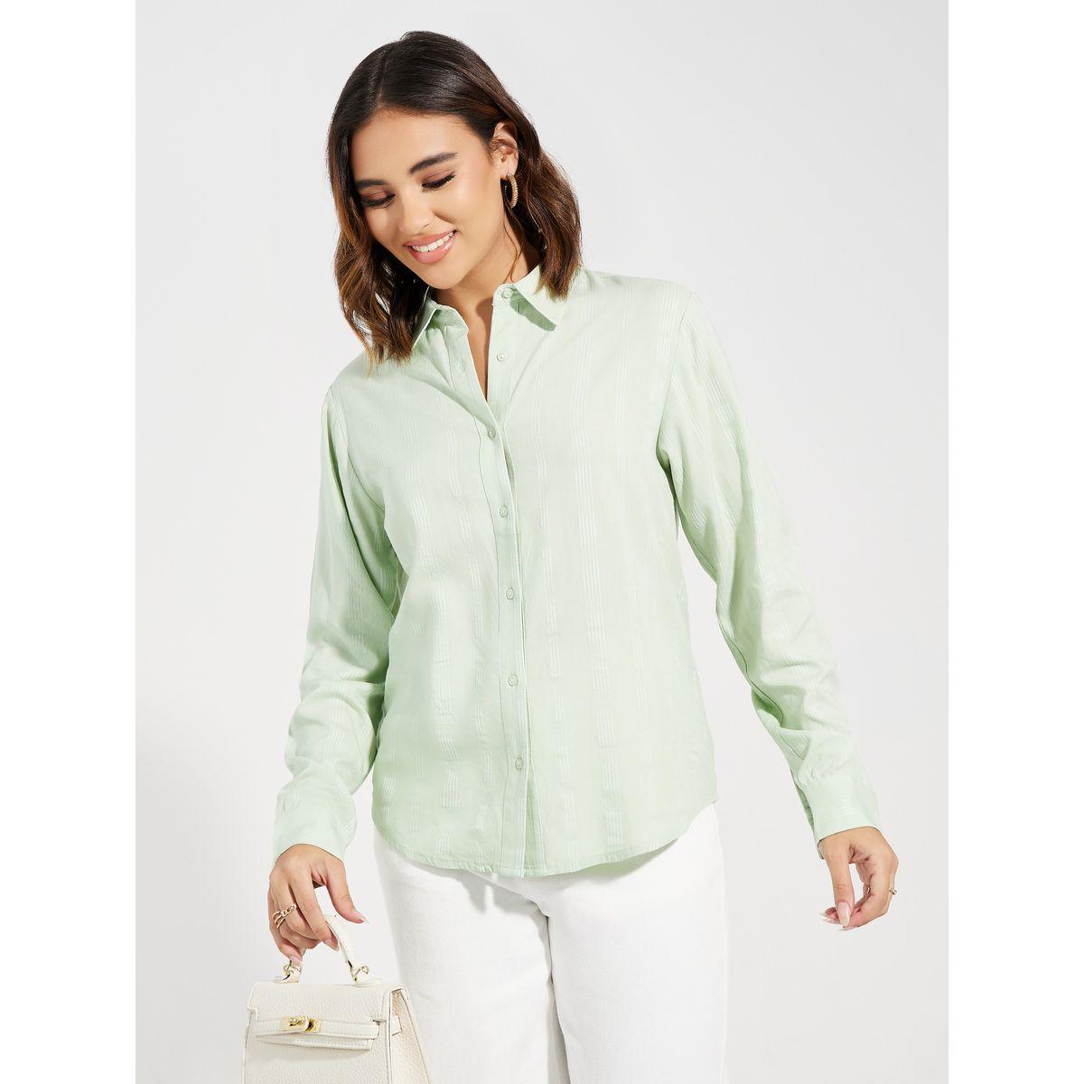 بلوزة مخططة بأزرار غلق-women-clothing-shirtsandblouses-shirts-image-1