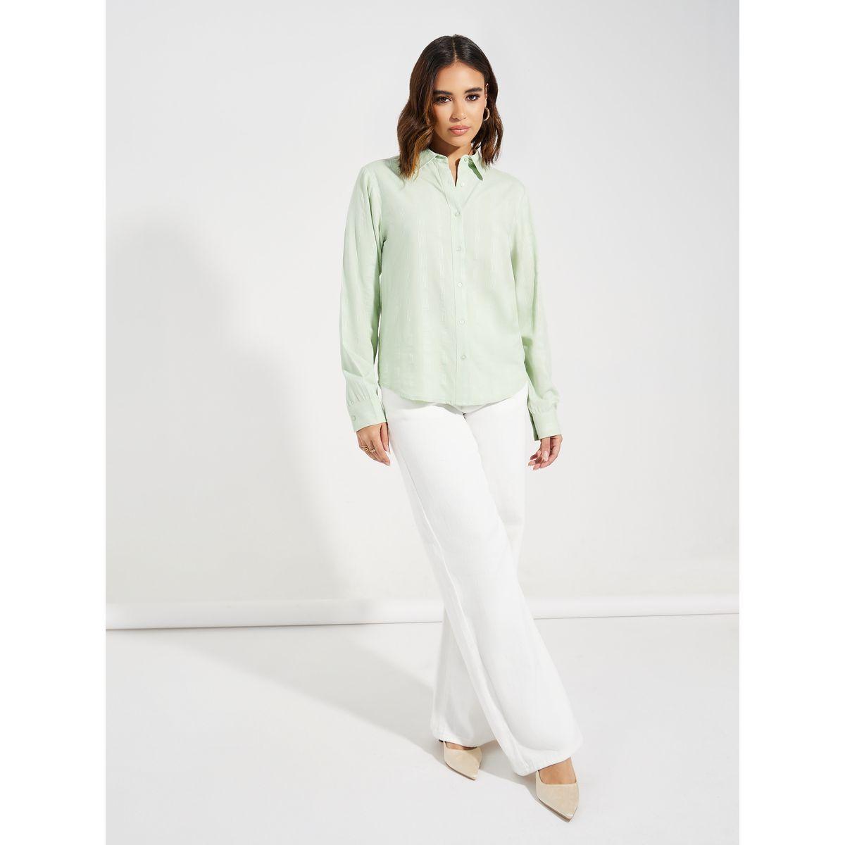 بلوزة مخططة بأزرار غلق-women-clothing-shirtsandblouses-shirts-image-2