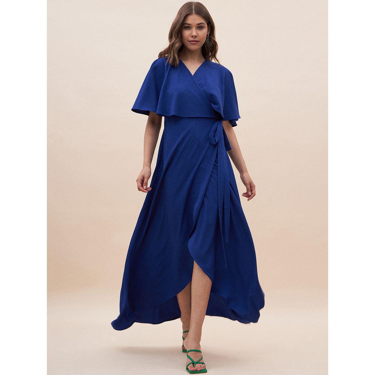 Femmella X Styli  Solid Wrap Front Maxi Dress-women-clothing-dresses-image-6
