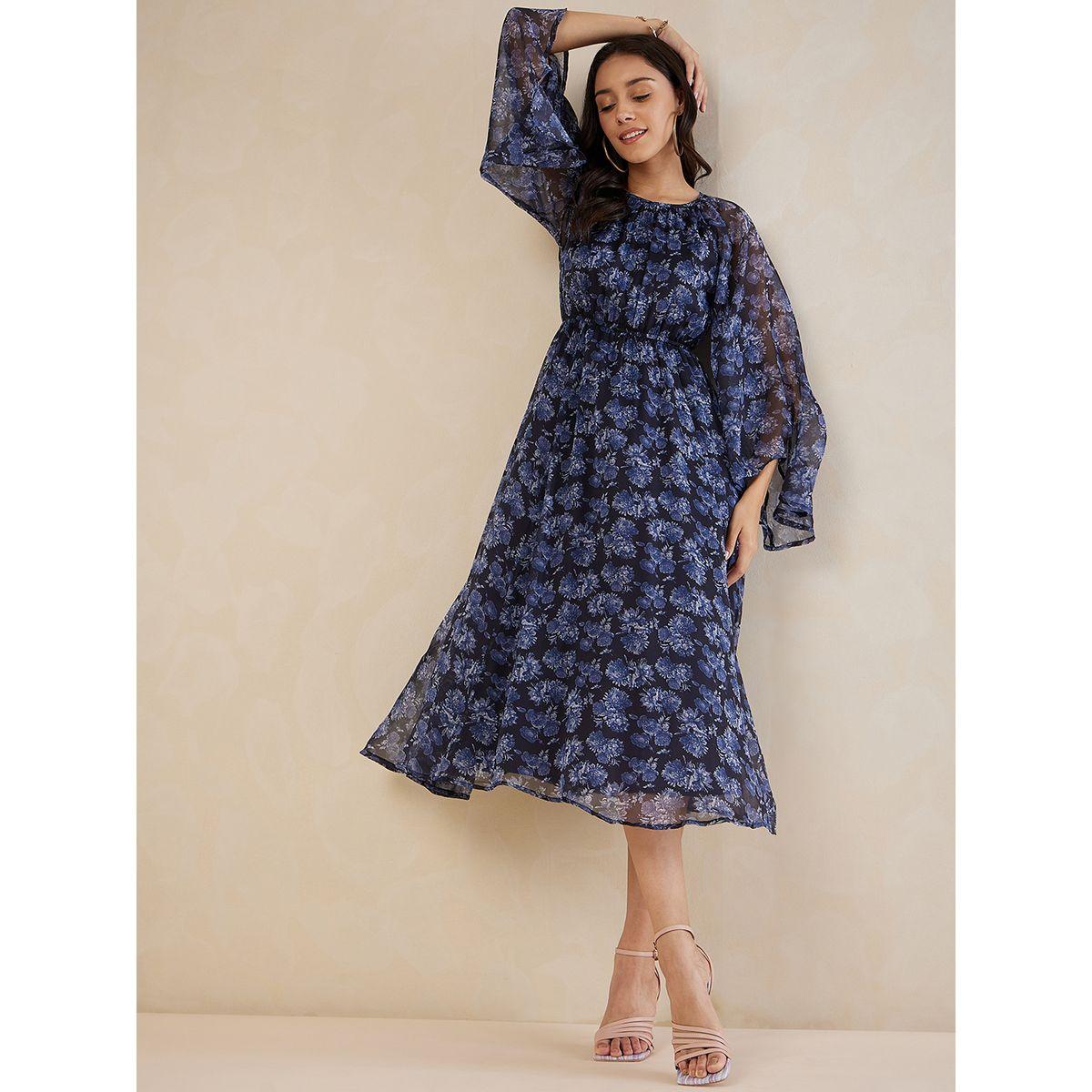 فستان ميدي مطبع بالكامل مع اكمام جرس فِميلا × ستايلي-women-clothing-dresses-image-4