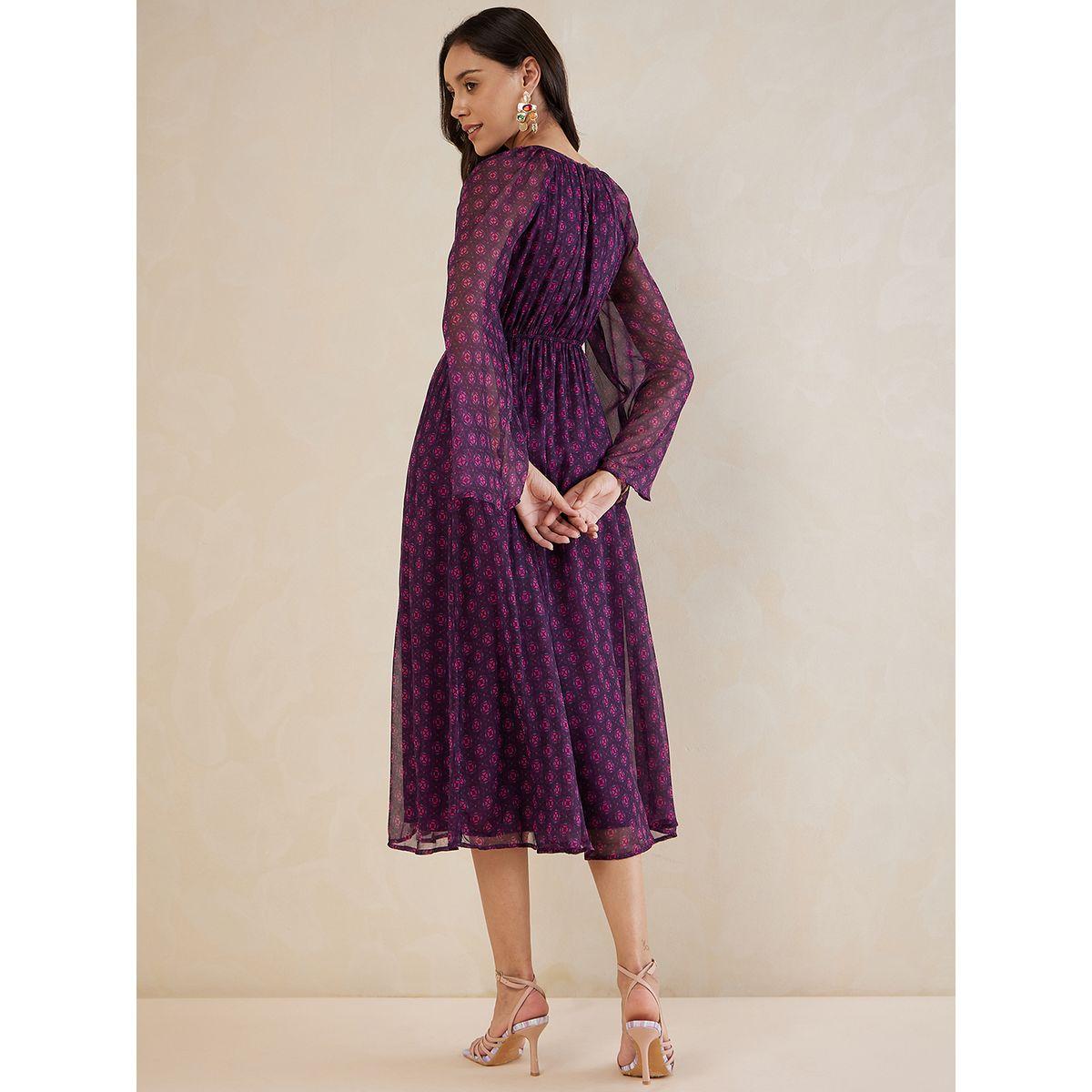 فستان ميدي مطبع بالكامل-women-clothing-dresses-image-3