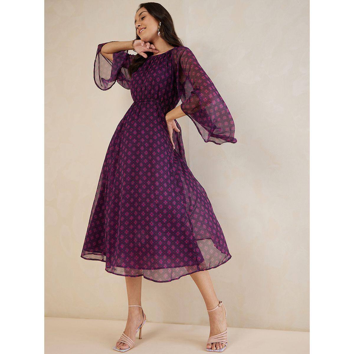 فستان ميدي مطبع بالكامل-women-clothing-dresses-image-4