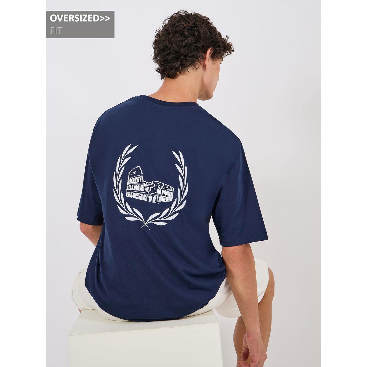 Styli Laurel Wreath Graphic Oversized Streetwear T-Shirt-men-clothing-tshirtsandpolos-tshirts-image-1