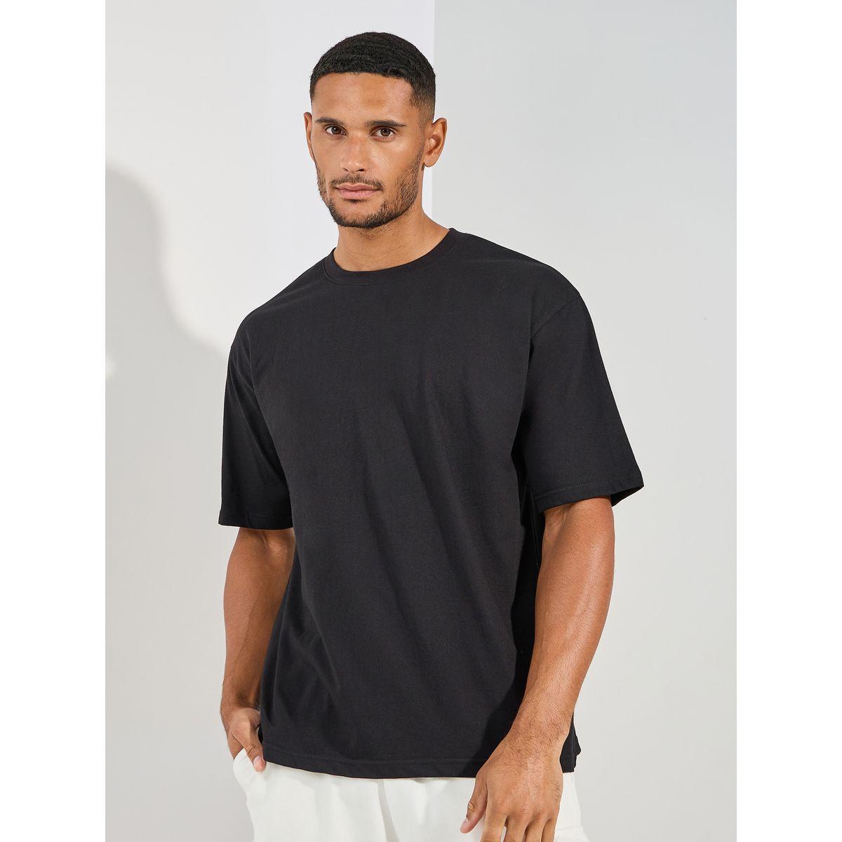 Styli Geometric Graphic Print Oversized T-Shirt-men-clothing-tshirtsandpolos-tshirts-image-3