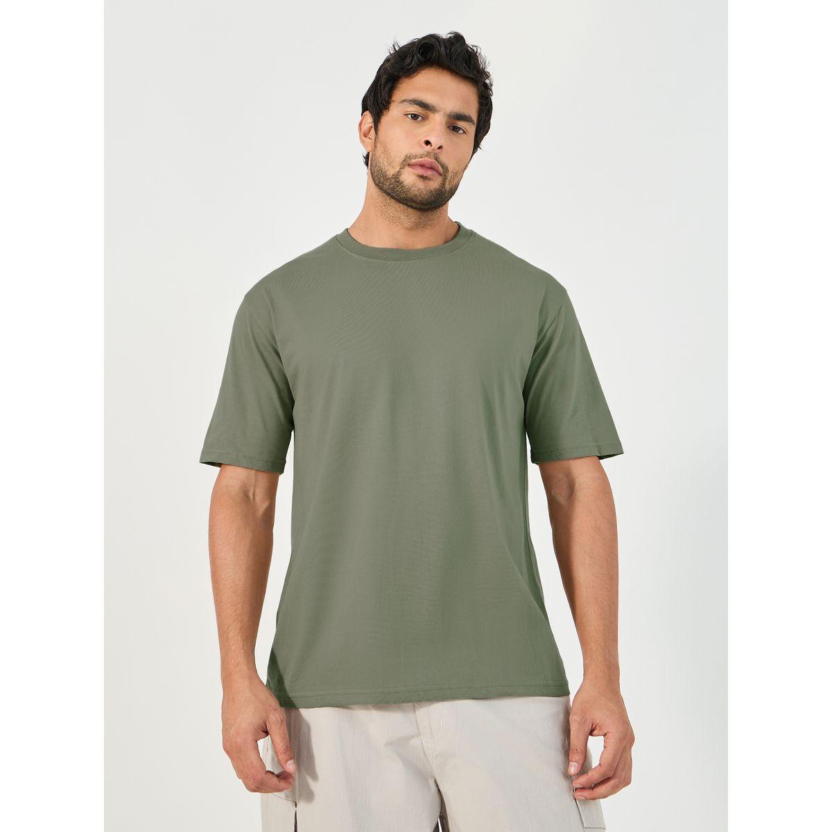 تيشيرت فضفاض بياقة دائرية وطبعة جرافيك-men-clothing-tshirtsandpolos-tshirts-image-4