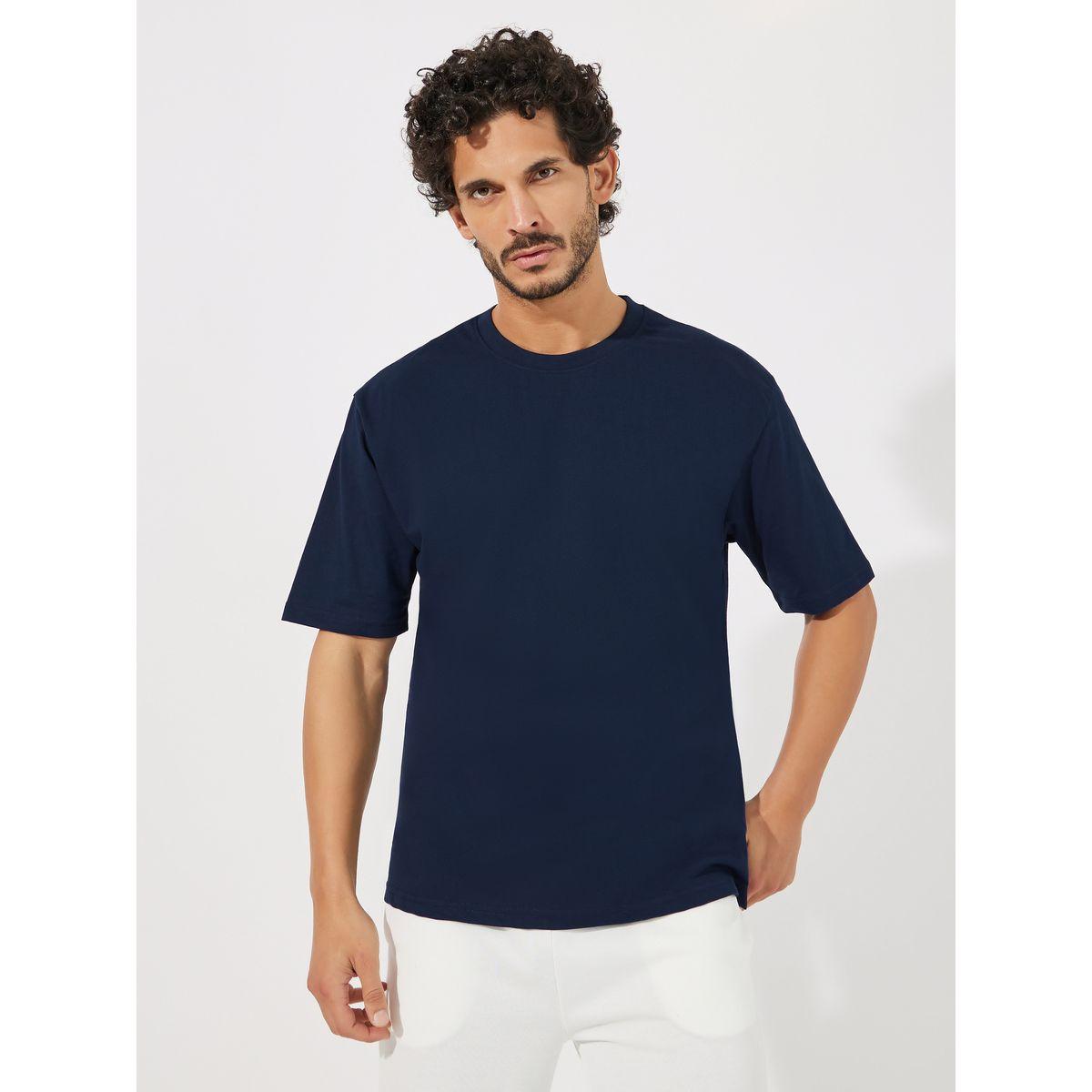 Styli Geometric Graphic Print Oversized T-Shirt-men-clothing-tshirtsandpolos-tshirts-image-3