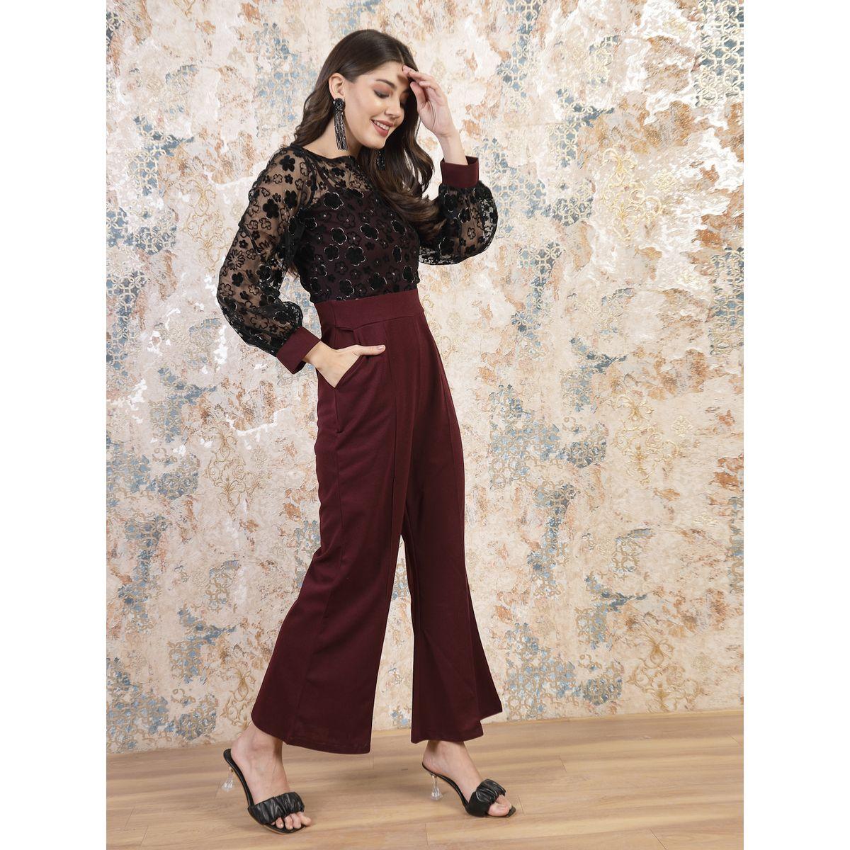 Athena Floral Embroidered Sheer Top Wide Leg Jumpsuit-women-clothing-jumpsuits-image-3