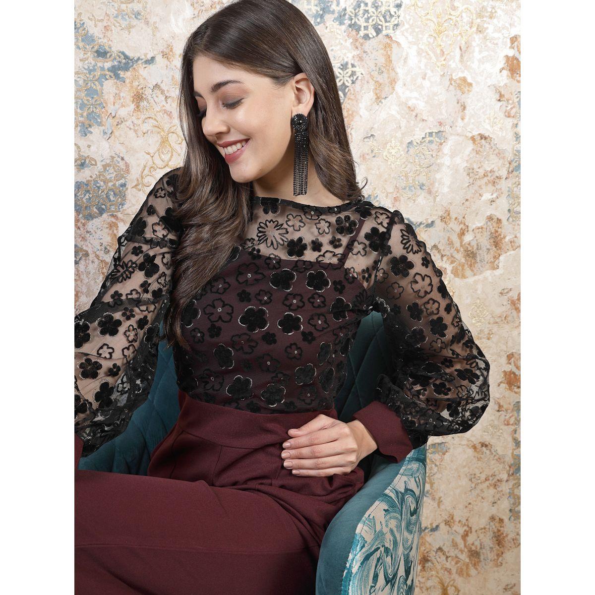 Athena Floral Embroidered Sheer Top Wide Leg Jumpsuit-women-clothing-jumpsuits-image-8