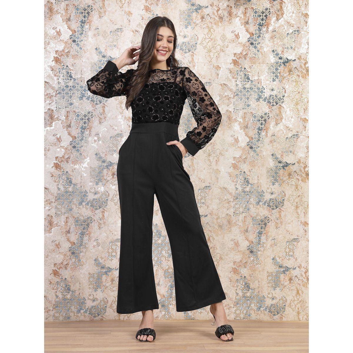 Athena Floral Embroidered Sheer Top Wide Leg Jumpsuit-women-clothing-jumpsuits-image-1