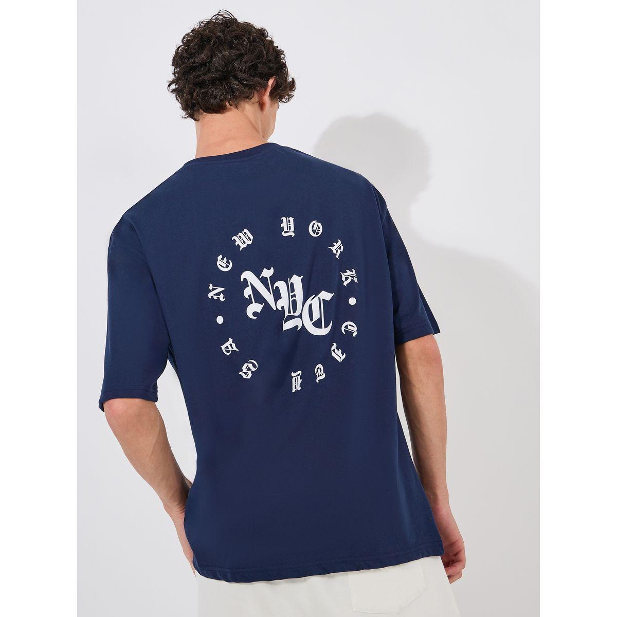 Styli New York Back Print Oversized T-Shirt-men-clothing-tshirtsandpolos-tshirts-image-1