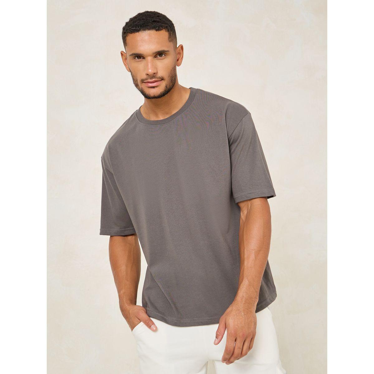 Styli Seeking You Slogan Print Oversized T-shirt-men-clothing-tshirtsandpolos-tshirts-image-3