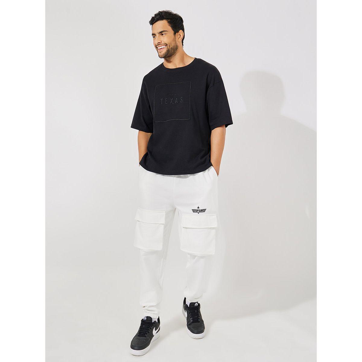 Styli Topgun Print Oversized Cargo Joggers-men-clothing-bottoms-joggers-image-2