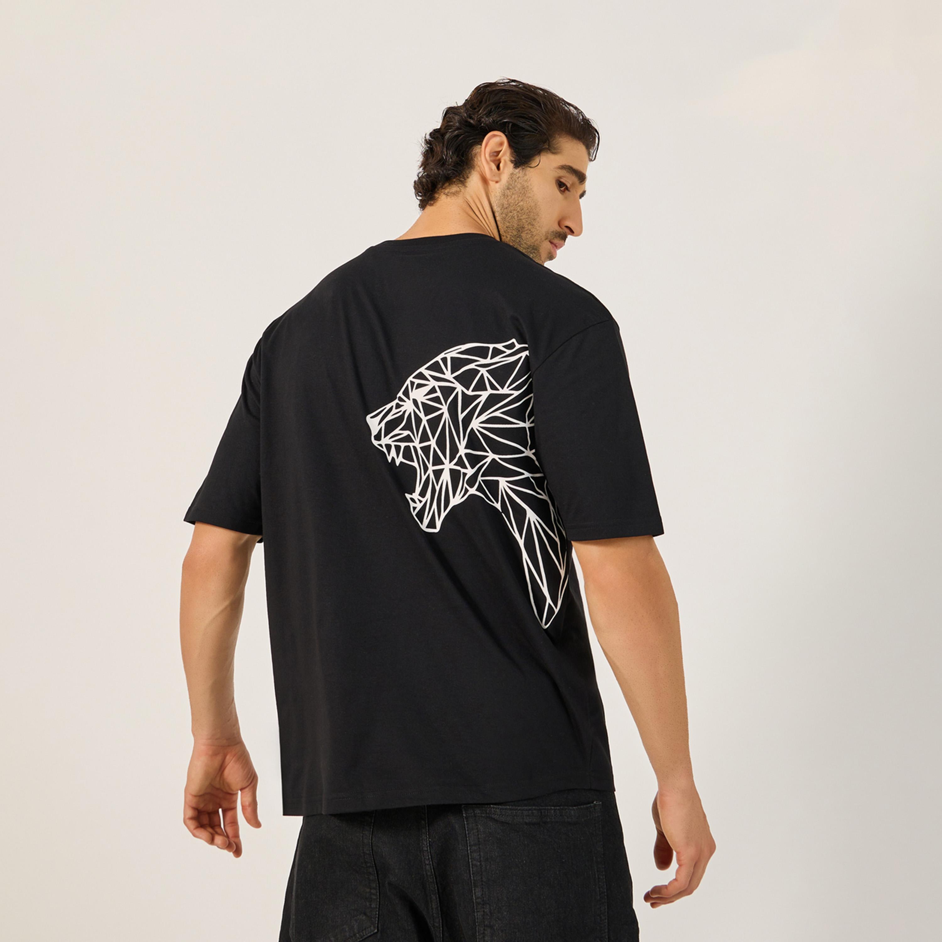 Styli Tiger Graphic Print Oversized T-Shirt-men-clothing-tshirtsandpolos-tshirts-image-2