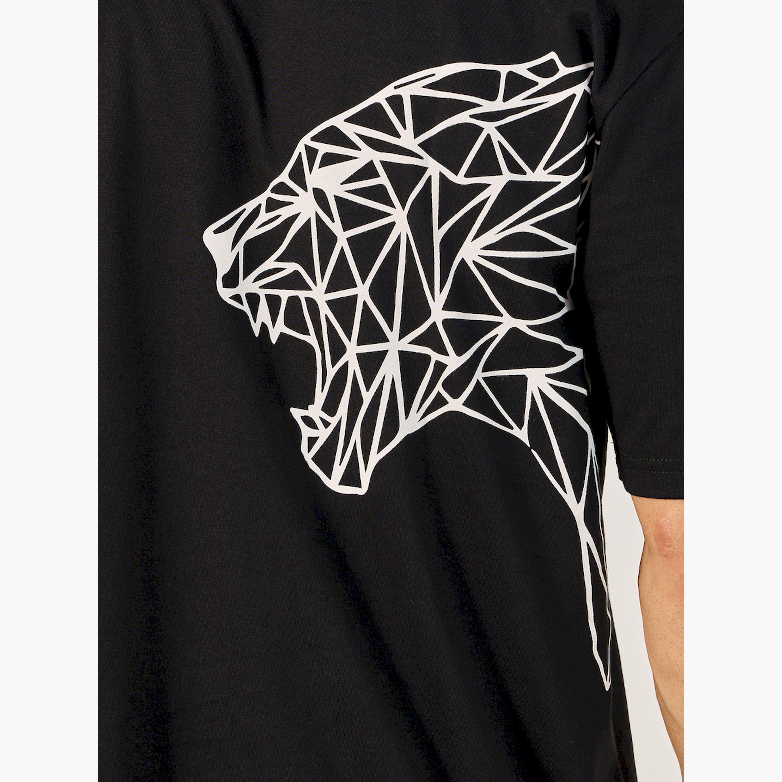 Styli Tiger Graphic Print Oversized T-Shirt-men-clothing-tshirtsandpolos-tshirts-image-4