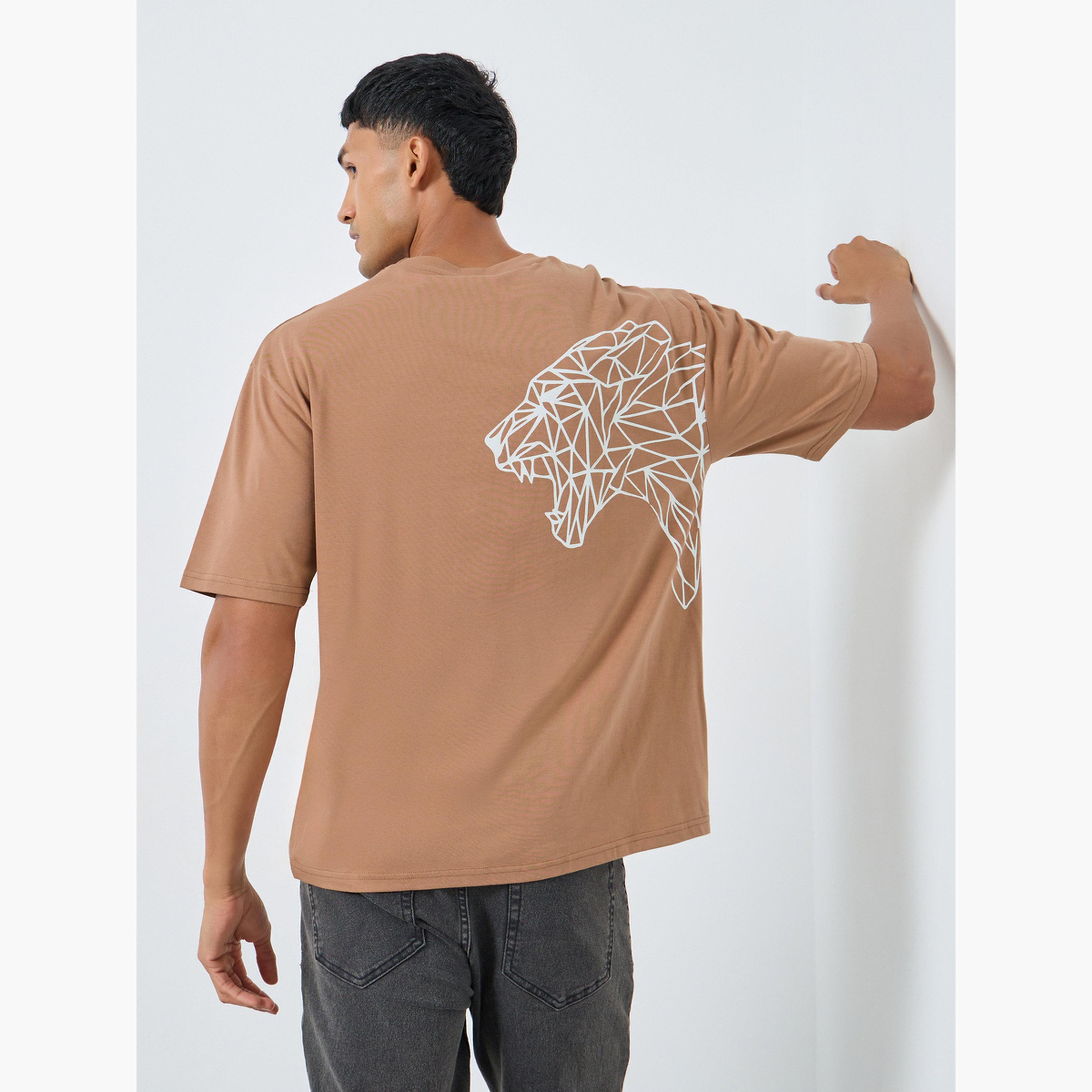 Styli Men Back Tiger Print Oversized T-Shirt-men-clothing-tshirtsandpolos-tshirts-image-3