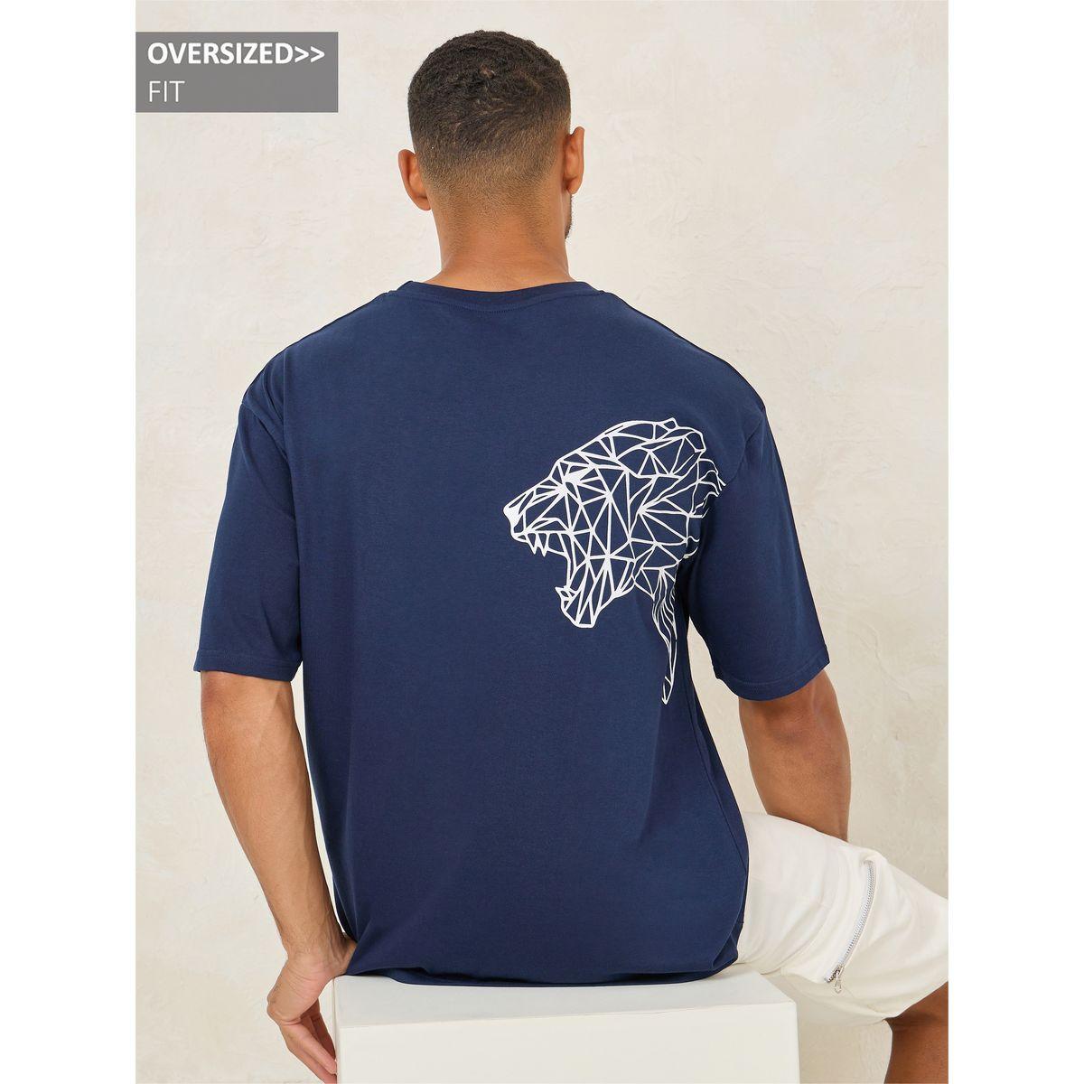 Styli Tiger Graphic Print Oversized T-Shirt-men-clothing-tshirtsandpolos-tshirts-image-1