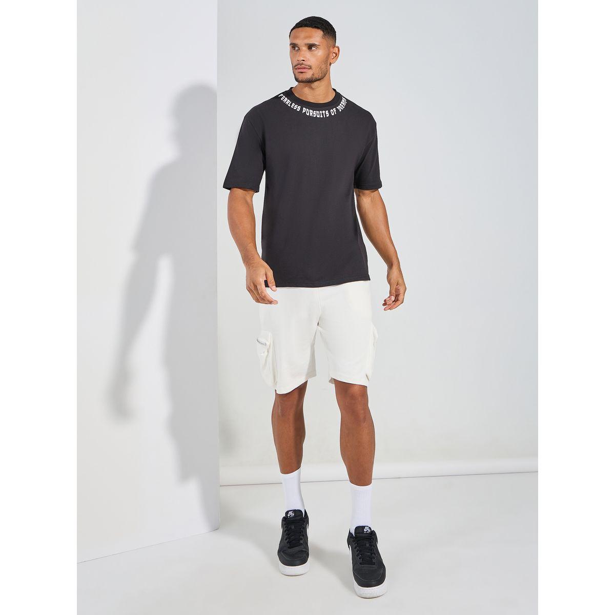 Styli Slogan Neck Print Oversized T-Shirt-men-clothing-tshirtsandpolos-tshirts-image-2