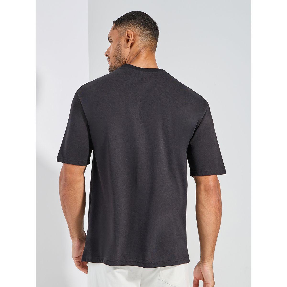 Styli Slogan Neck Print Oversized T-Shirt-men-clothing-tshirtsandpolos-tshirts-image-5