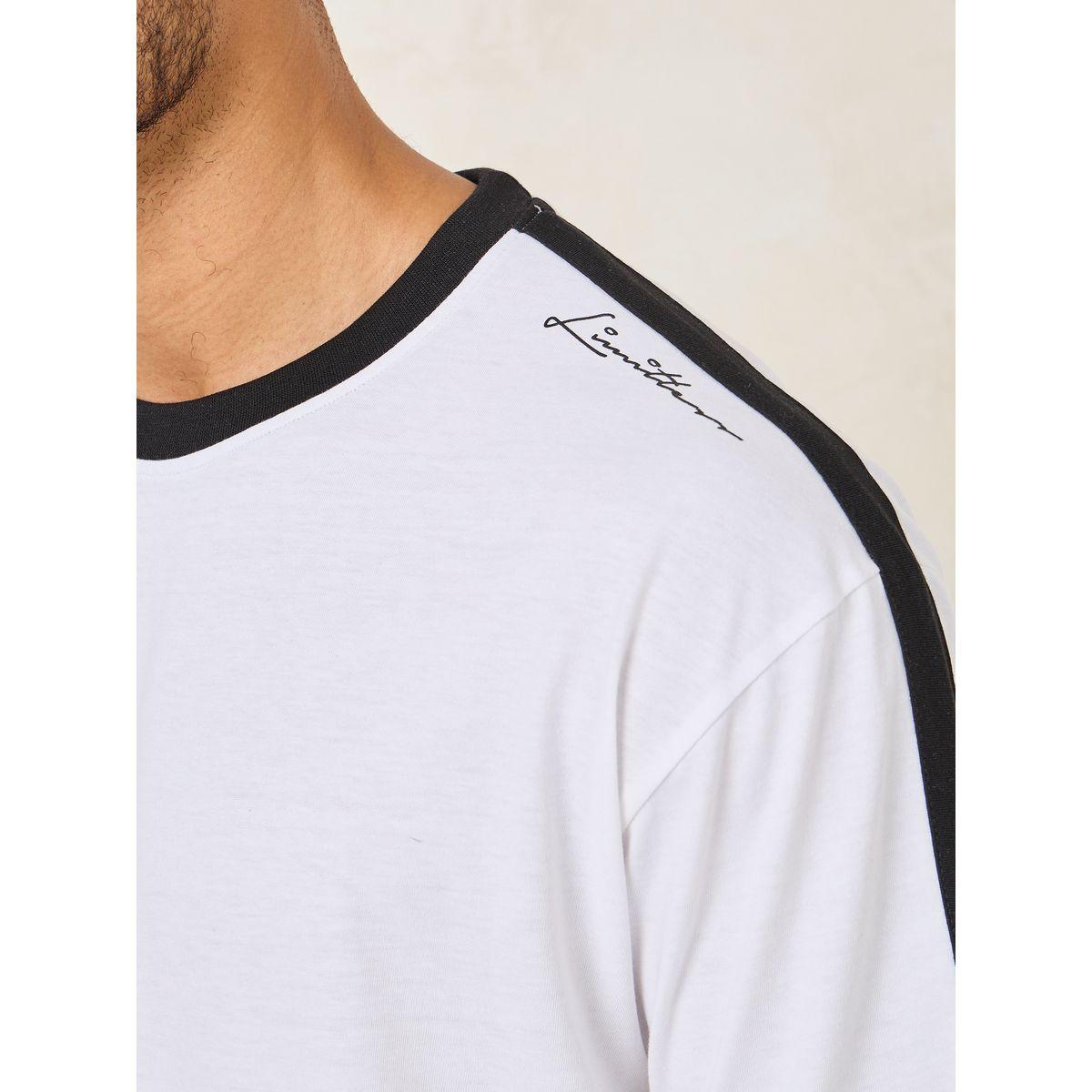 تيشيرت فضفاض بتفاصيل مُتباينة واكمام قصيرة-men-clothing-tshirtsandpolos-tshirts-image-3