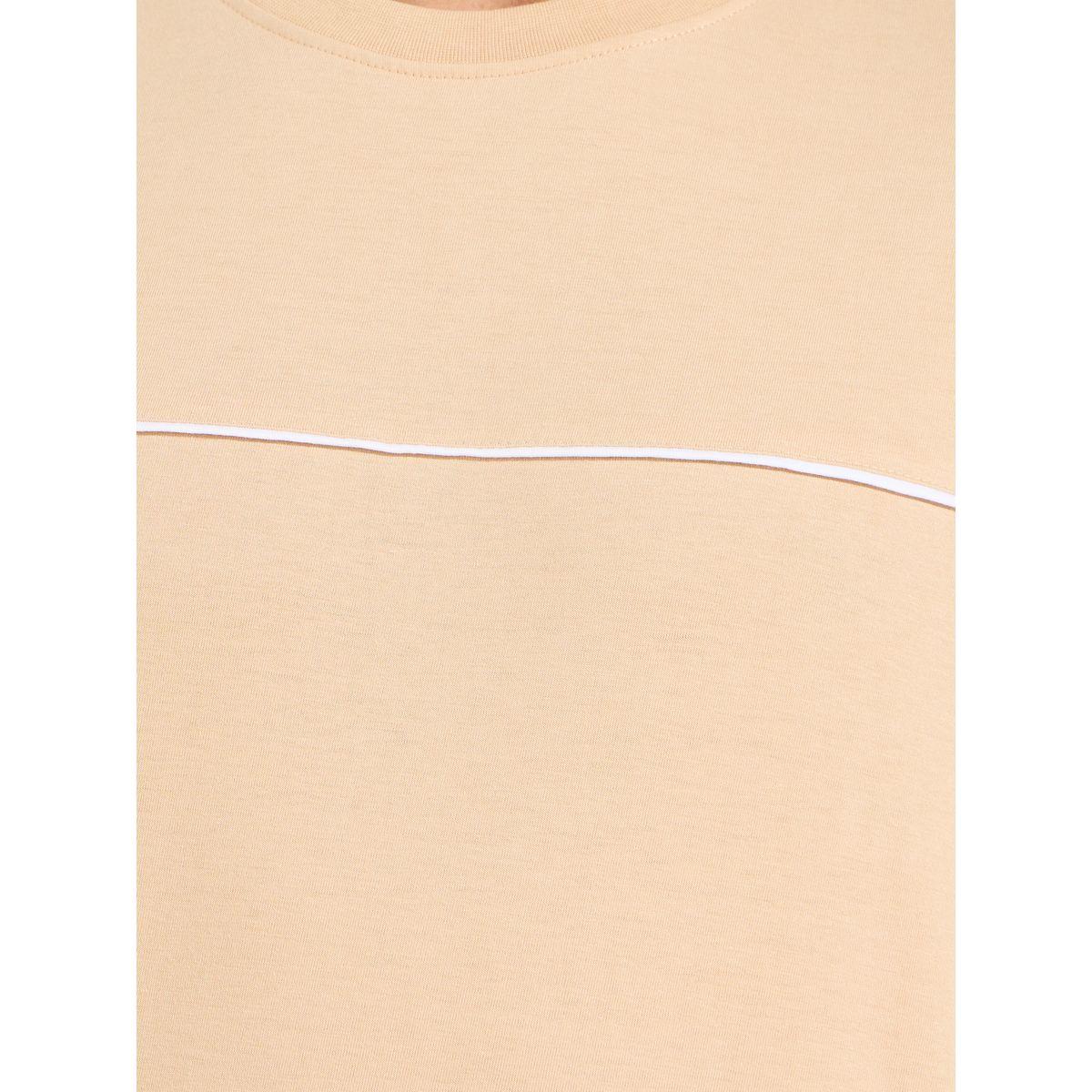 تيشيرت فضفاض بتداخلات محزوزة ودرزات-men-clothing-tshirtsandpolos-tshirts-image-3