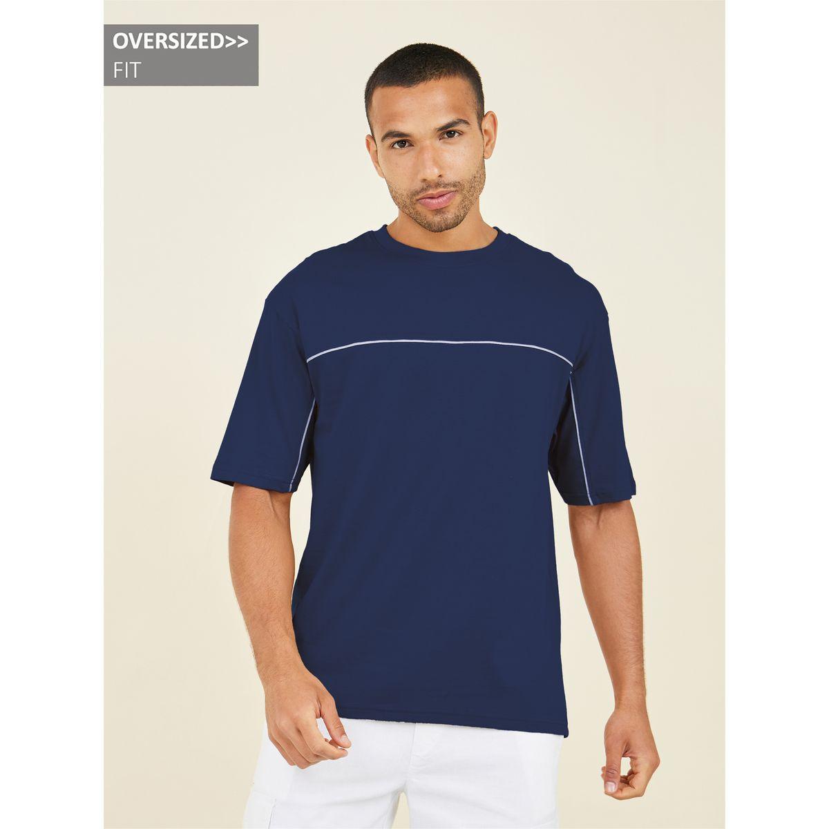 Styli Contrast Seam Piping Detail Oversized T-Shirt-men-clothing-tshirtsandpolos-tshirts-image-1