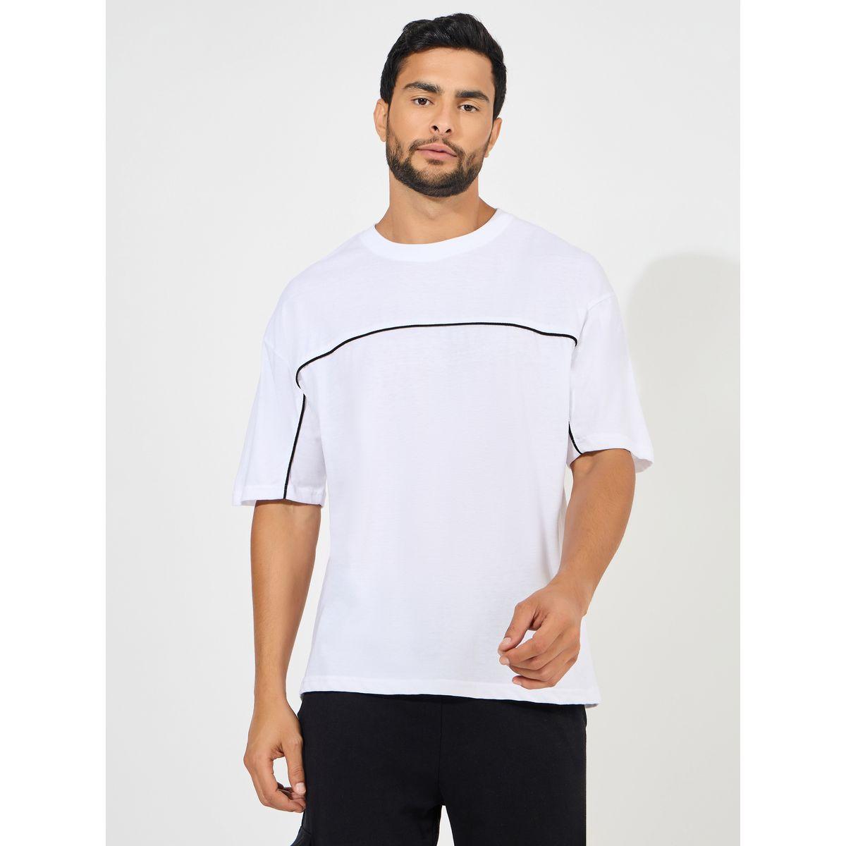Styli Contrast Seam Piping Detail Oversized T-Shirt-men-clothing-tshirtsandpolos-tshirts-image-1